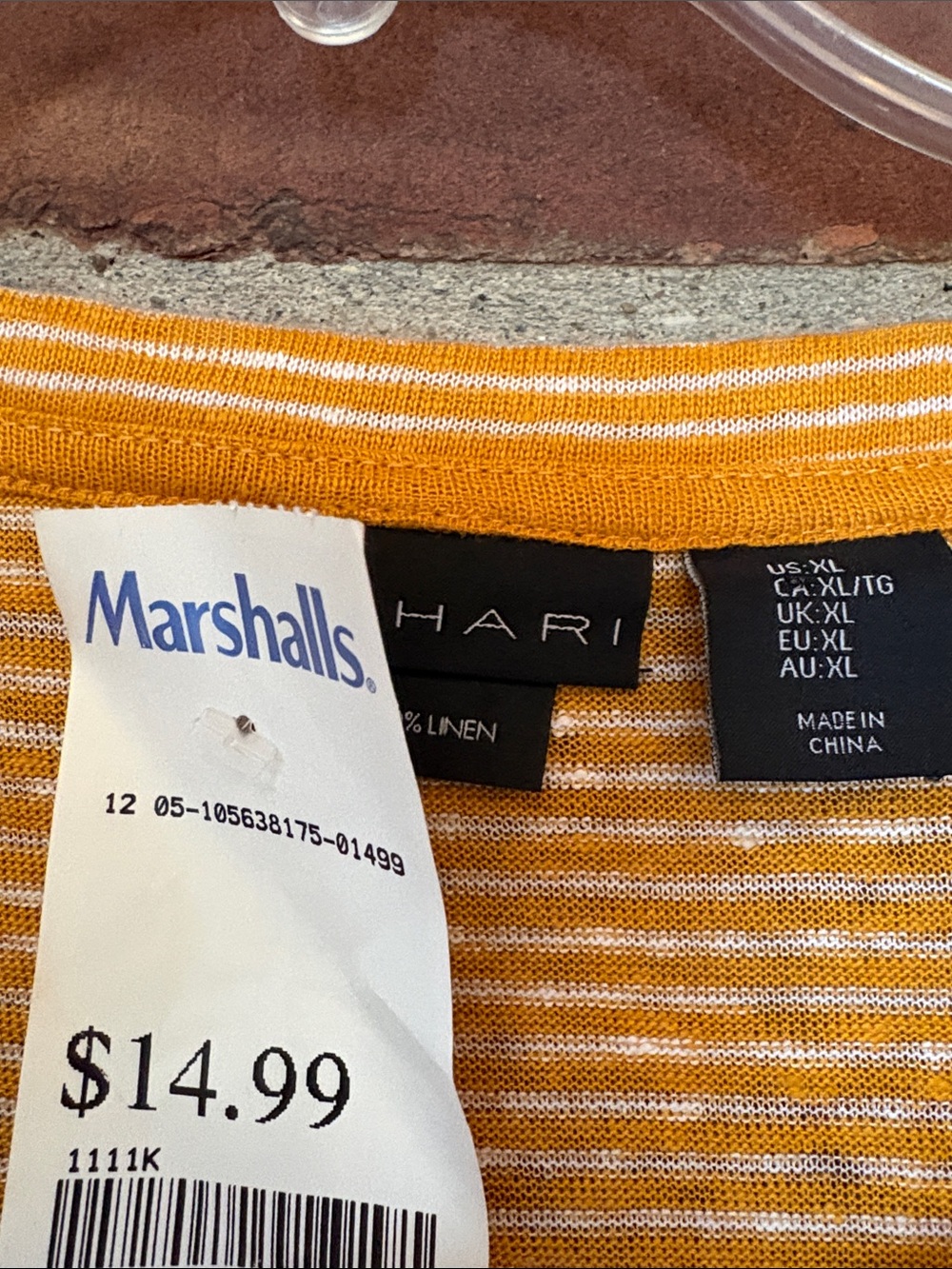 Tahari Linen Knit Tee - Picture 2 of 5